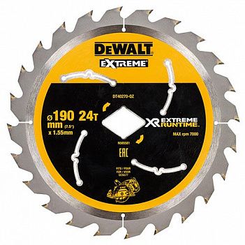 Диск пильный универсальный DeWALT XR Flexvolt Extreme 190мм (DT40270)