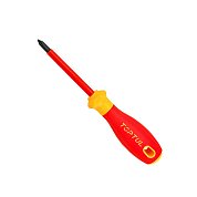 Викрутка шліцьова діелектрична Toptul PH1 x 80 мм 1000V (FBEF0108V4)