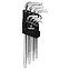Набір ключів Torx Г-подібних подовжених з отвором TOPEX Cr-V 9 шт. (35D951)