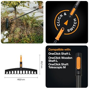 Грабли универсальные Fiskars OneClick (1080674)