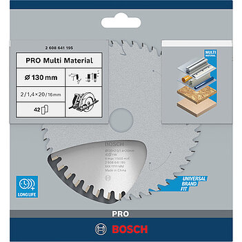 Диск пильный универсальный Bosch Multi Material 130х20 мм (2608641195)