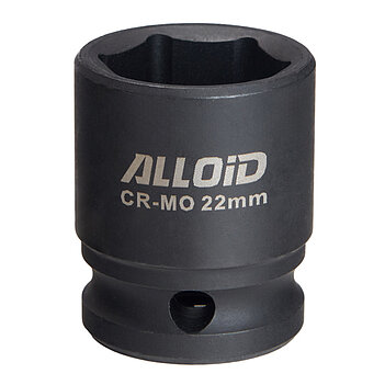 Головка торцева 6-гранна ударна Alloid Cr-Mo 1/2" 22 мм (GU-50122)