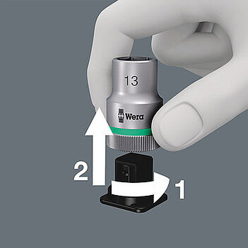 Набір головок 6-гранних WERA Zyklop Belt A 4 1/4" 9 шт. (05003883001)