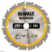 Диск пиляльний по дереву DeWalt Construction 165х20x1,0 мм (DT1948)