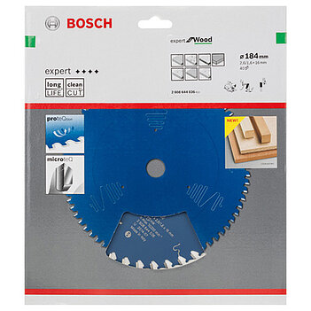 Диск пиляльний по дереву Bosch Expert for Wood 184x16х1,6 мм (2608644036)