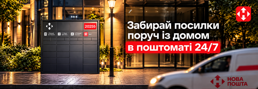 Новая почта! Получать посылки в почтомате просто и быстро!