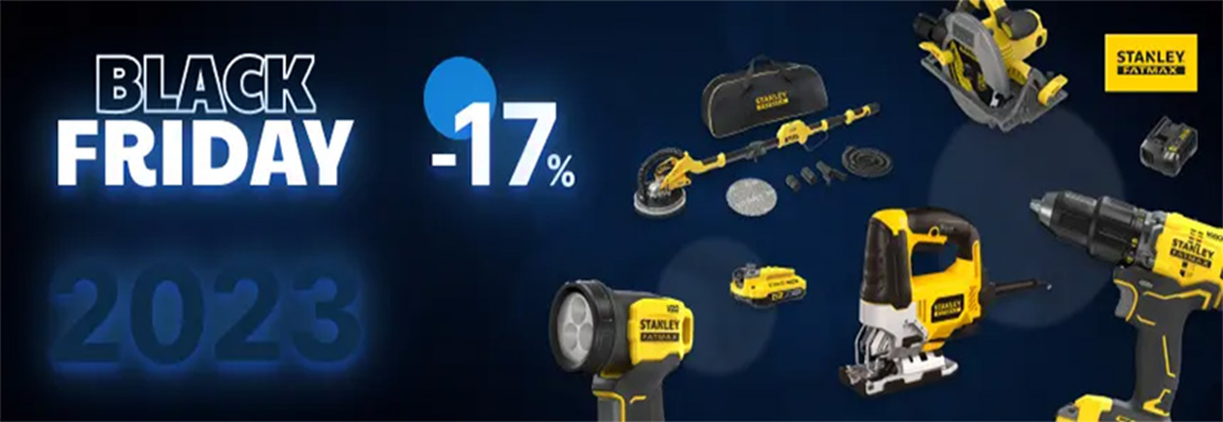 Акція! Знижки у Чорну п'ятницю на техніку Stanley Fatmax