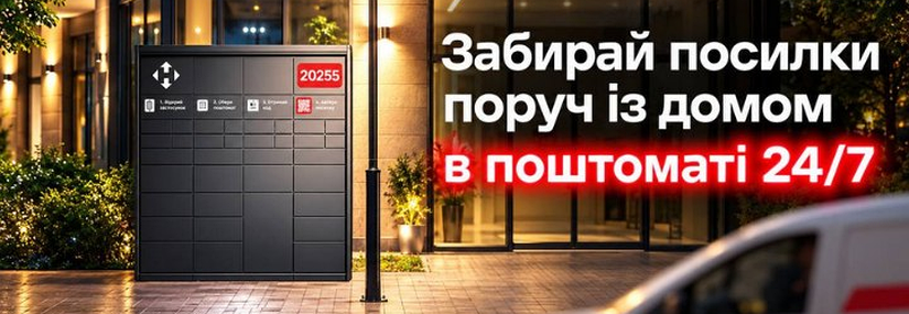 Новая почта! Получать посылки в почтомате просто и быстро!